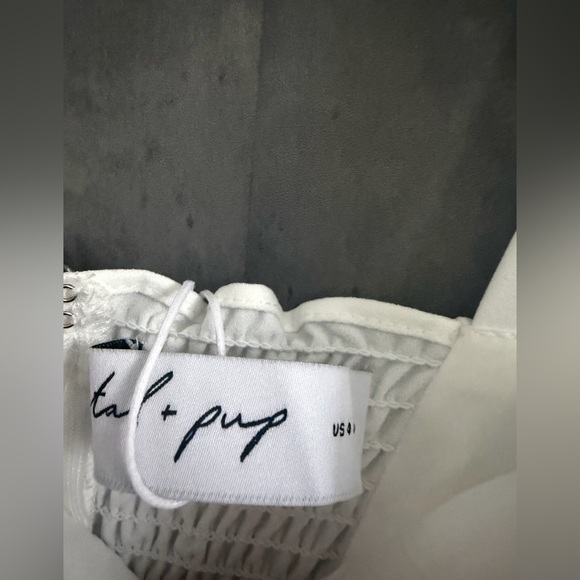 Petal & Pup Laurel Midi White Dress Size 4 B510 - Picture 6 of 7